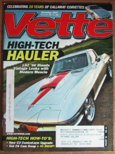 VETTE 2007 NOV - CALLAWAY B2K, CRATE MILLS, 1000hp '99